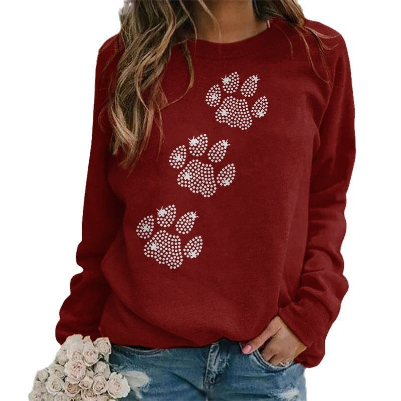 Women's Pullover Round Neck Irregular Sweater