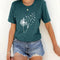 Women's Round Neck T-shirt 3d Dandelion Pattern Digital Printing Women's Clothing